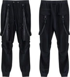 Men'S Futuristic Clothing Cargo Joggers Baggy Pants Gothic Techwear Streetwear Hip Hop Pants Cargo Pants for Men