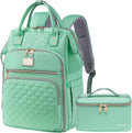 Lunch Backpack for Women,15.6 Inch Laptop Backpacks for Womens Back Pack, Travel Backpacks,Work Backpack for Women (Lightgreen)