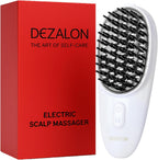 Electric Scalp Massager Brush, Vibrating, Detachable Heads
