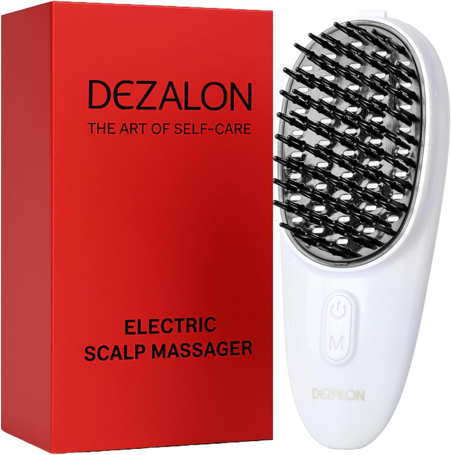 Electric Scalp Massager Brush, Vibrating, Detachable Heads
