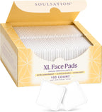 Extra Large Face Pads (100 Count) - Durable, Absorbent, Hypoallergenic, Dermatologically Tested - Removes Makeup & Nail Polish, Apply Cleansers & Toners & Micellar Water