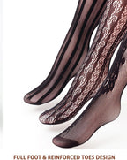 Women Patterned Fishnet Tights Black Fishnets Net Stockings Pantyhose