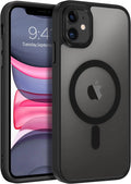 Iphone 11 Phone Case, Phone Case Iphone 11 Magnetic Case [Compatible with Magsafe] Translucent Matte Slim Shockproof Anti-Fingerprint Anti-Scratch Protective Cover for Iphone 11 6.1’’ Black