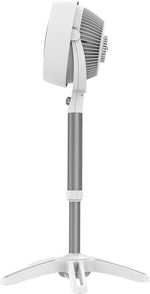 683DC Energy Smart Medium Pedestal Air Circulator Fan with Variable Speed Control,White