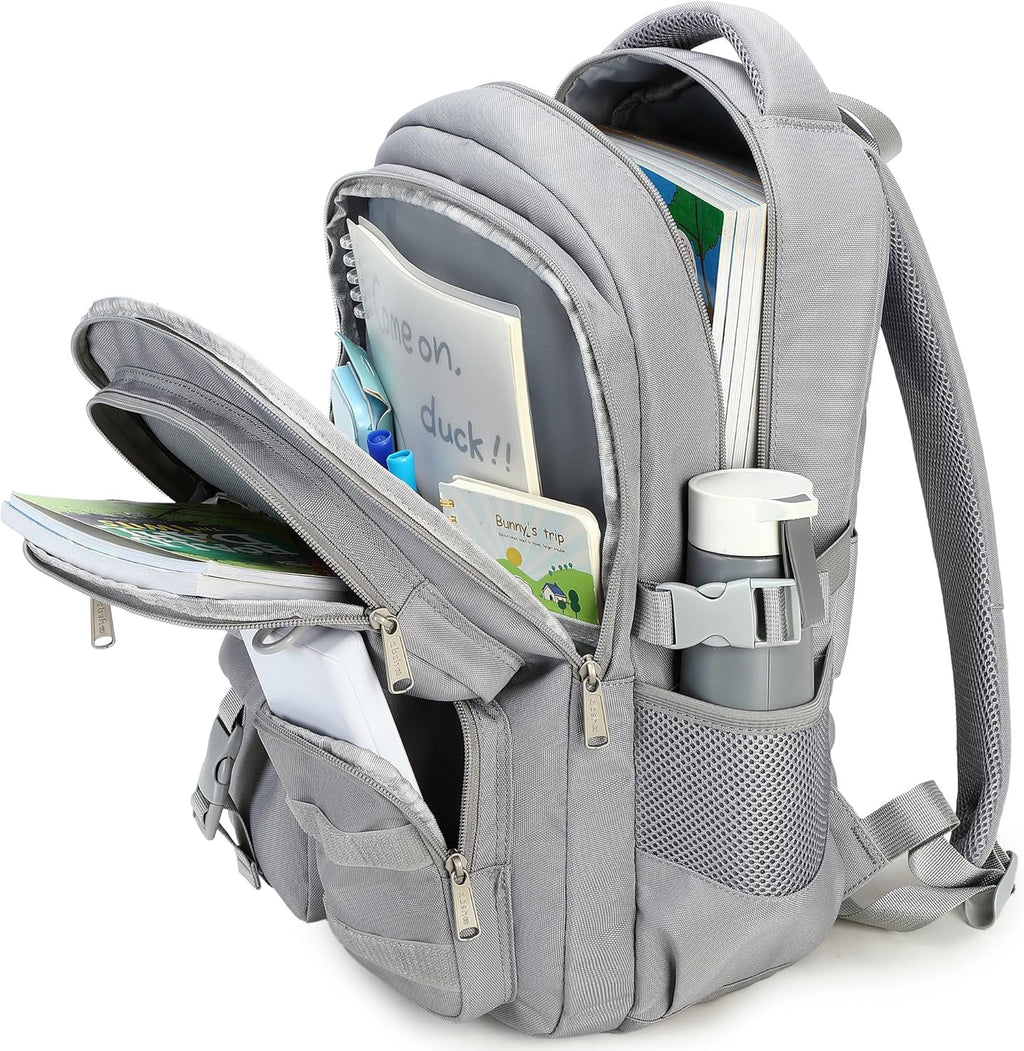 Large Heavy Duty Backpack for School College Bookbag Casual Multi Pocket Travel Backpacks