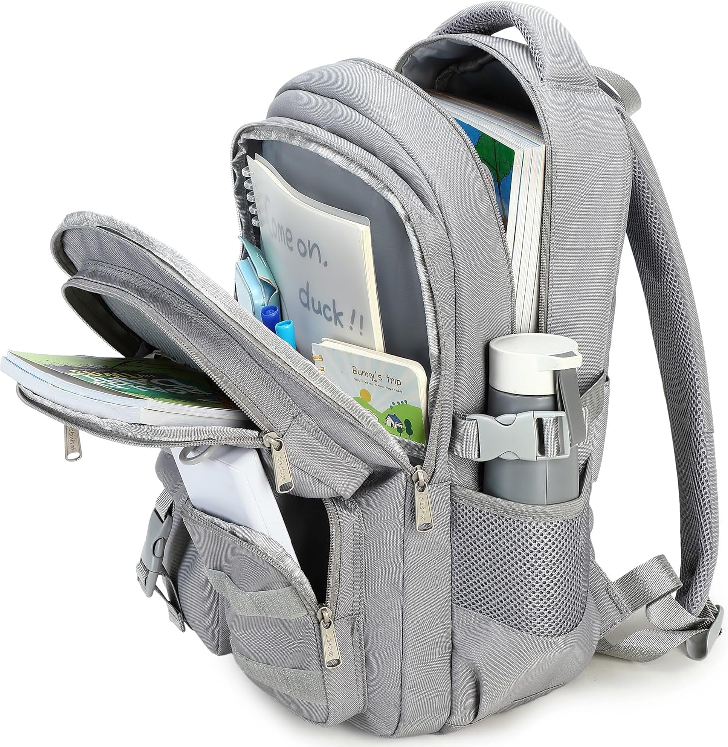 Large Heavy Duty Backpack for School College Bookbag Casual Multi Pocket Travel Backpacks