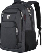 Laptop Backpack,Business Travel anti Theft Slim College Backpack | Water Resistant Durable Computer Bag Gift for Women & Men Fits 15.6 Inch Laptop and Notebook - Black