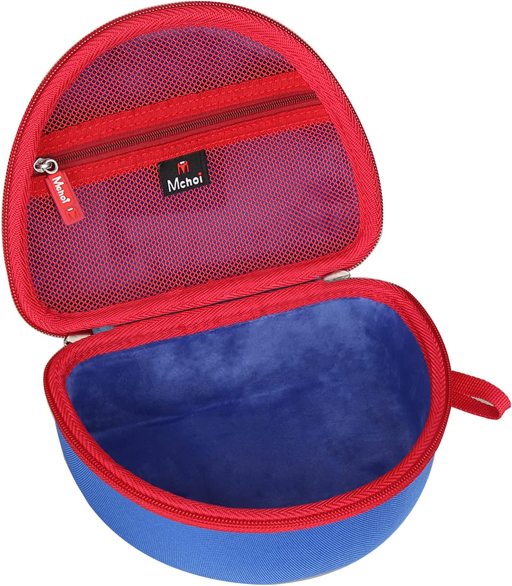 Kids Headphones Case Suitable for Iclever BTH12 / HS19 / BTH26 / Joyspark-T5 / Candy Bila BH03 / Earfun/Imyb/Midola MD-B01 / Noot Products Foldable Kids Headphones (Blue) (Blue and Red)