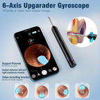 Ear Wax Removal, Ear Cleaner with Camera with 1296P, Earwax Removal Kit with 9 Ear Pickand 8 Traditional Tools, Built-In Wifi Lp67 Waterproof, Ear Cleaning Kit Foriphone,Ipad,Android (Black)
