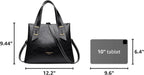 Women Crossbody Handbags Genuine Leather Satchel Handbags for Women Top-Handle Shoulder Tote Purses