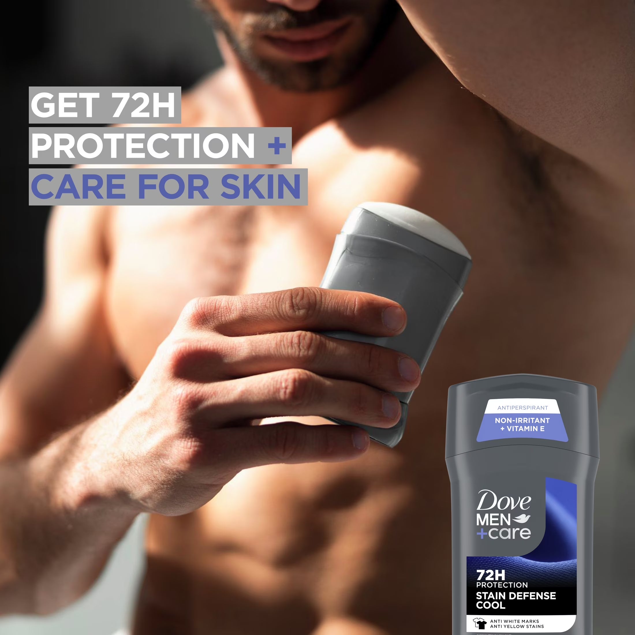 Stain Defense Long Lasting Men'S Antiperspirant Deodorant Stick, Cool, 2.7 Oz Twin Pack