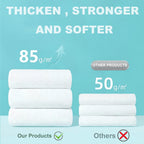 10 Pack Large Compressed Bath Towels Portable Lightweight Disposable Cotton Fiber Tablets Towel for Travel, Camping, Gym, Swimming, Beach (55" X 28")