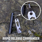 Titan Fire Striker Ferro Rod Fire Starting Survival Tool with Tether and Multitool, 20,000+ Strikes