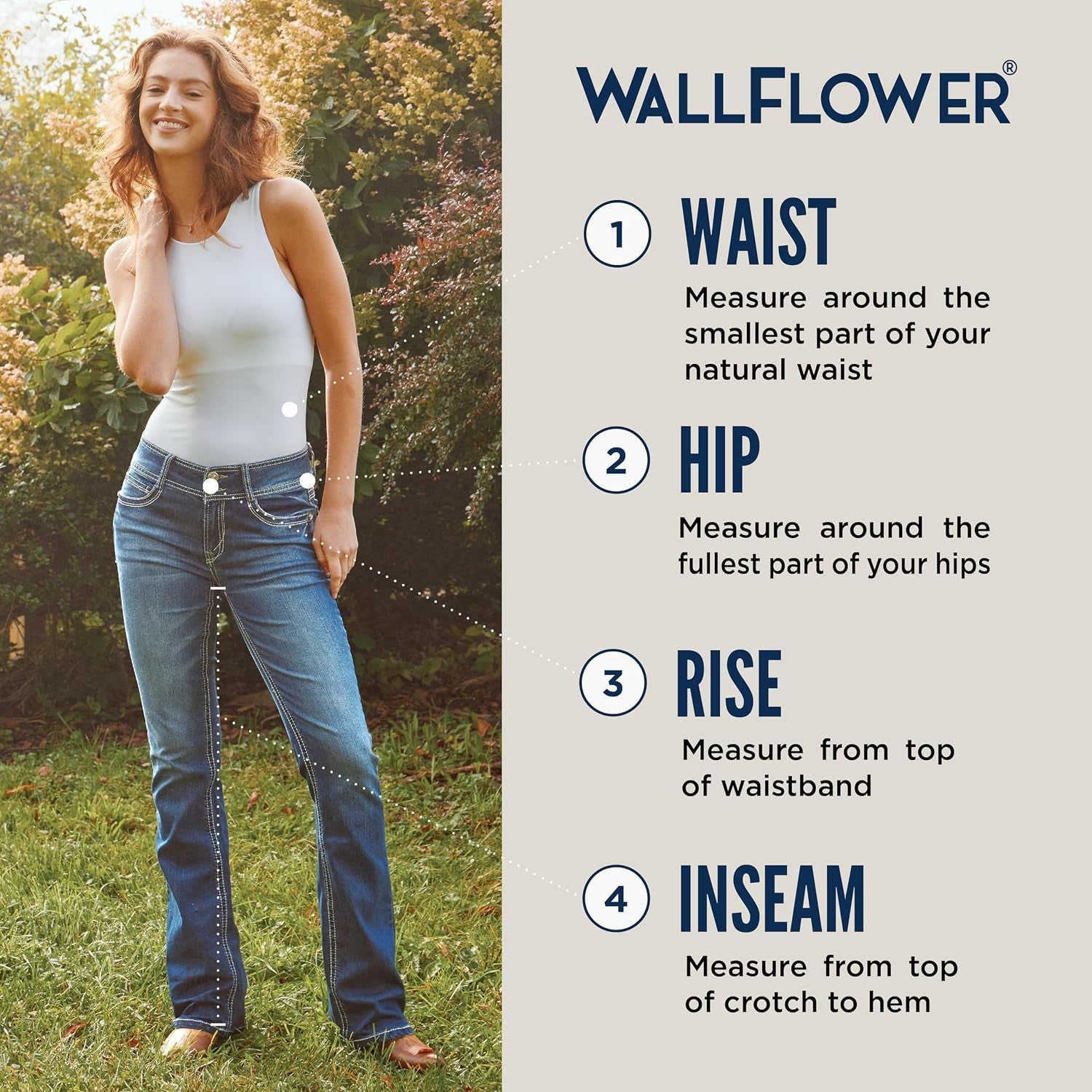 Luscious Curvy 23.5” Mid-Rise Cropped Jeans for Women, Insta Stretch Denim Juniors Jeans