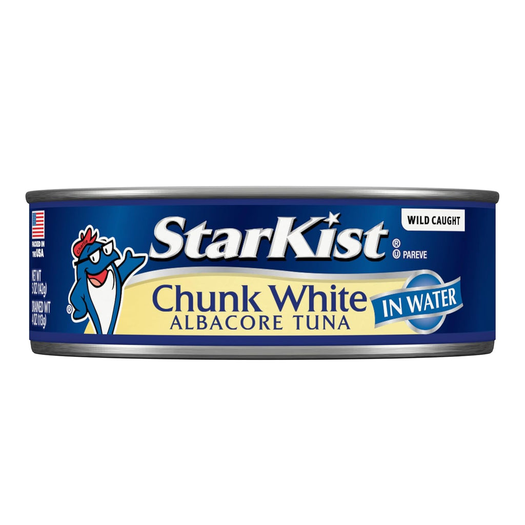 Chunk White Albacore Tuna in Water (Pack of 12), 5 Ounce Cans - Wild Caught, High Protein Tuna Fish Canned in Water, Premium Quality Seafood - Keto Friendly & Gluten-Free - Dolphin Safe