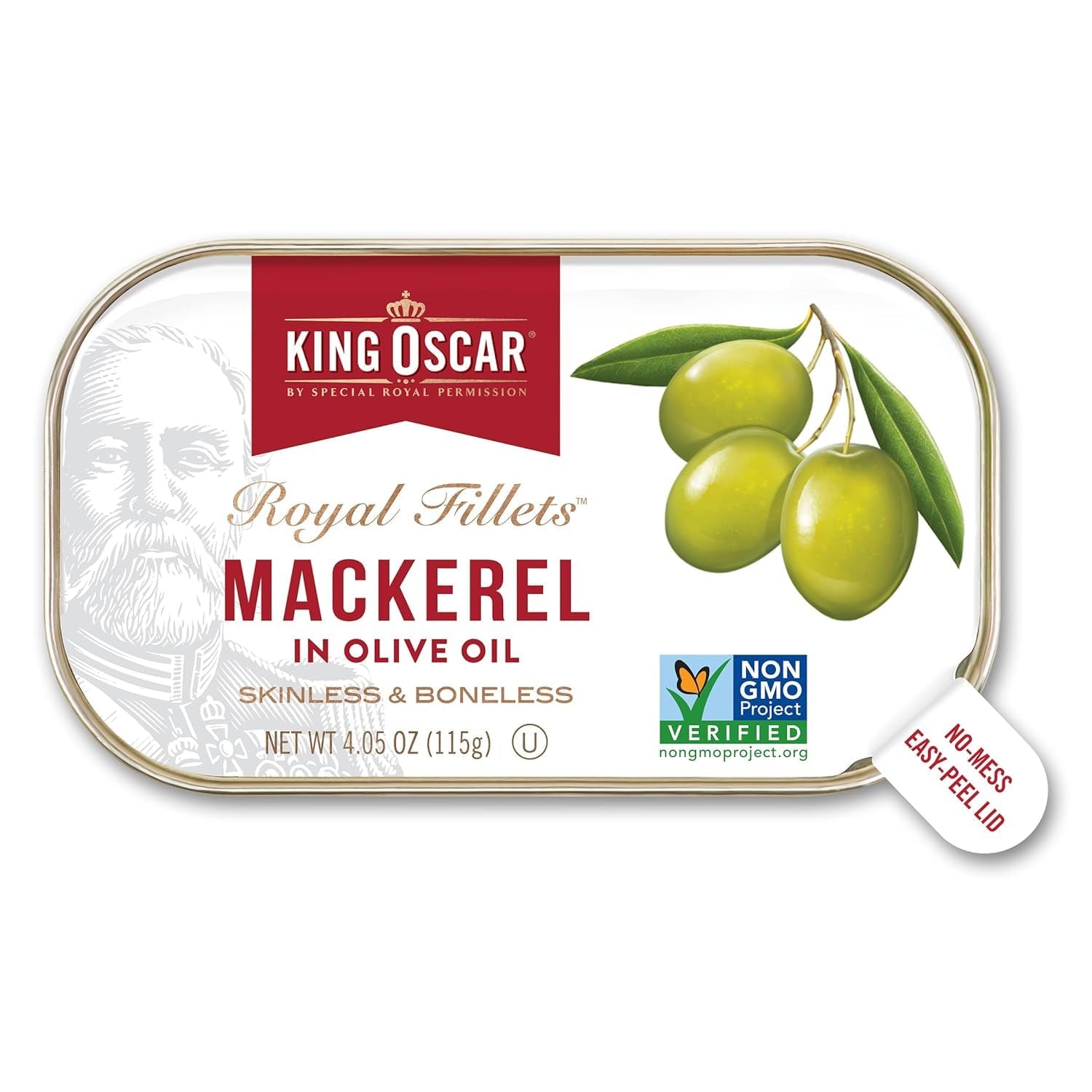 Skinless & Boneless Mackerel Fillets in Olive Oil, 4.05-Ounce Cans (Pack of 1)