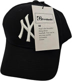 Baseball Cap Hat for Men and Women |Crafted from Maximum Cotton| Premium Clean Up|Cap Hat with Embroidery | Suitable for All Seasons | Standard Size | Adjustable Buckle Black