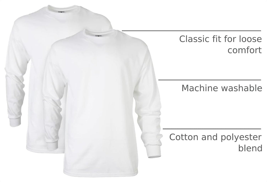 Adult Ultra Cotton Long Sleeve T-Shirt, Style G2400, Multipack