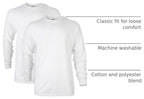 Adult Ultra Cotton Long Sleeve T-Shirt, Style G2400, Multipack