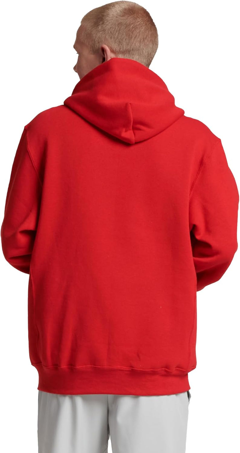 Mens Dri-Power Fleece Hoodies, Moisture Wicking, Cotton Blend, Relaxed Fit, Sizes S-4X