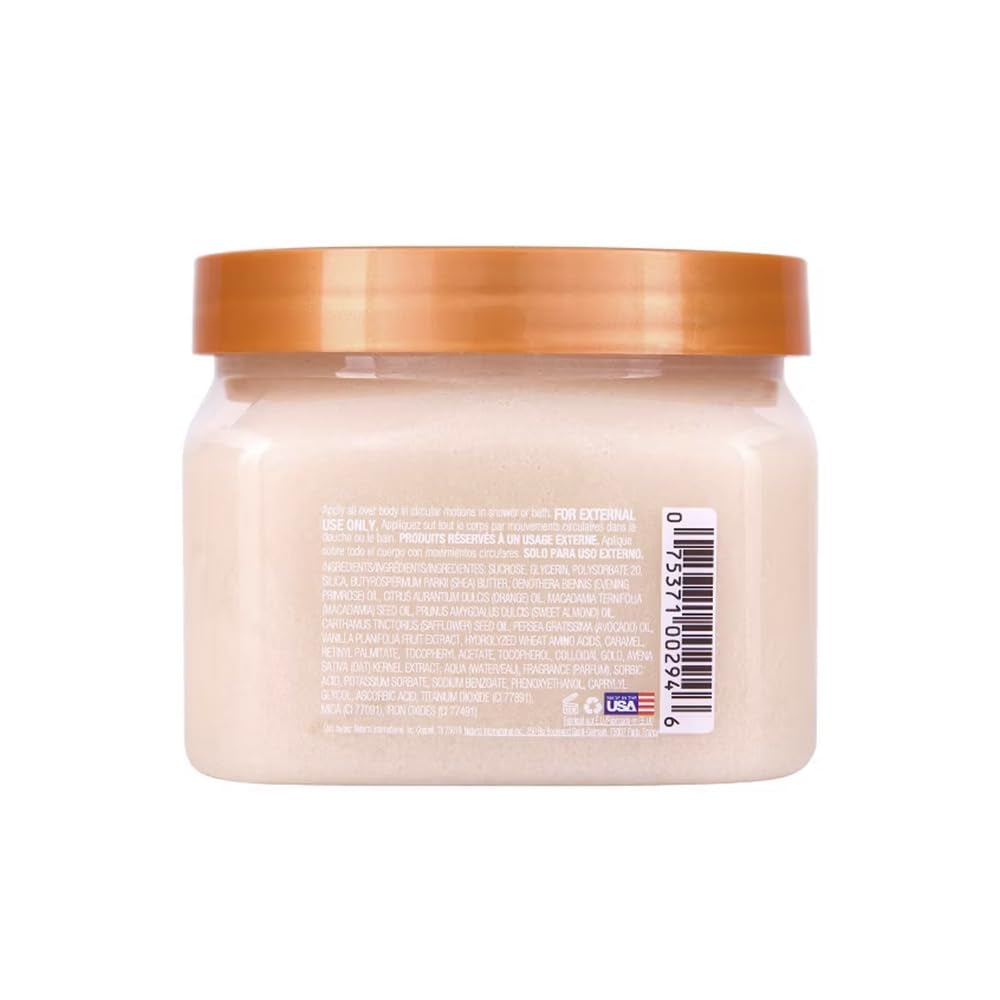 Shea Sugar Scrub, Exfoliating Body Scrub Removes Dead, Dry Skin for a Soft & Hydrated Feel, Nourishing Essential Body Care, 18 Fl Oz.