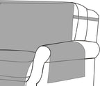 Greenland Home Willow Reversible Slipcover - Furniture Protector - Loveseat - Natural