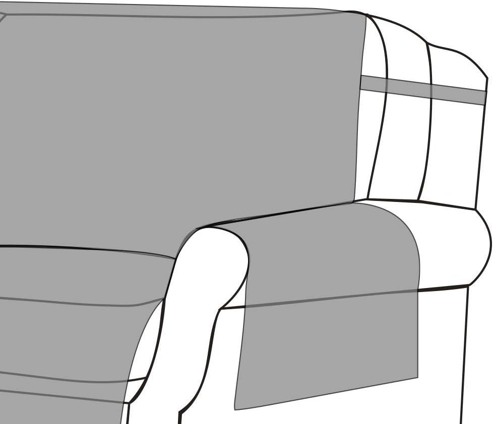 Greenland Home Willow Reversible Slipcover - Furniture Protector - Loveseat - Natural