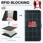 Wallet Case for Iphone 12 Pro/Iphone 12 (6.1"), 3 Card Holders, Black | RFID Blocking, Viewing Stand, Shockproof TPU Shell, PU Leather, Magnetic Closure, Protective Folio Flip Cover