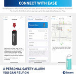 Activeresponse Mobile Personal Safety Alarm - 110Db Loud Emergency Siren with SMS Alerts & Mobile Connectivity, Long Battery Life, Smart SOS Safety Alarm, Key Chain, MPRS