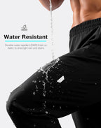 Men'S Joggers with Zipper Pockets Lightweight Athletic Workout Pants Quick Dry Sweatpants for Men Running Hiking