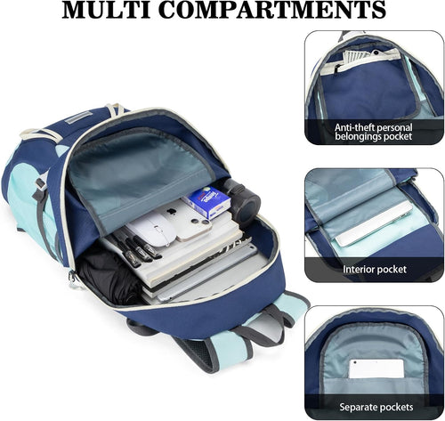 35L Ultra Lightweight Foldable Packable Hiking Backpack | Travel Backpack, Survival Whistle, Water-Resistant, Camping Daypack, Outdoor Sports, 0.88 Pounds, Men & Women