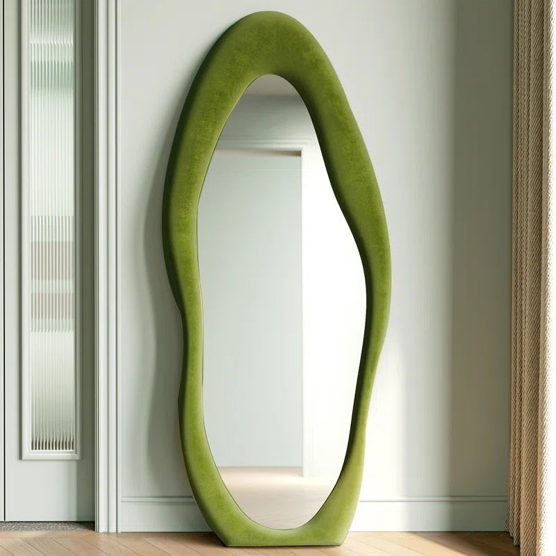 Climenhaga Full Length Mirror Wavy Mirror Floor Mirror