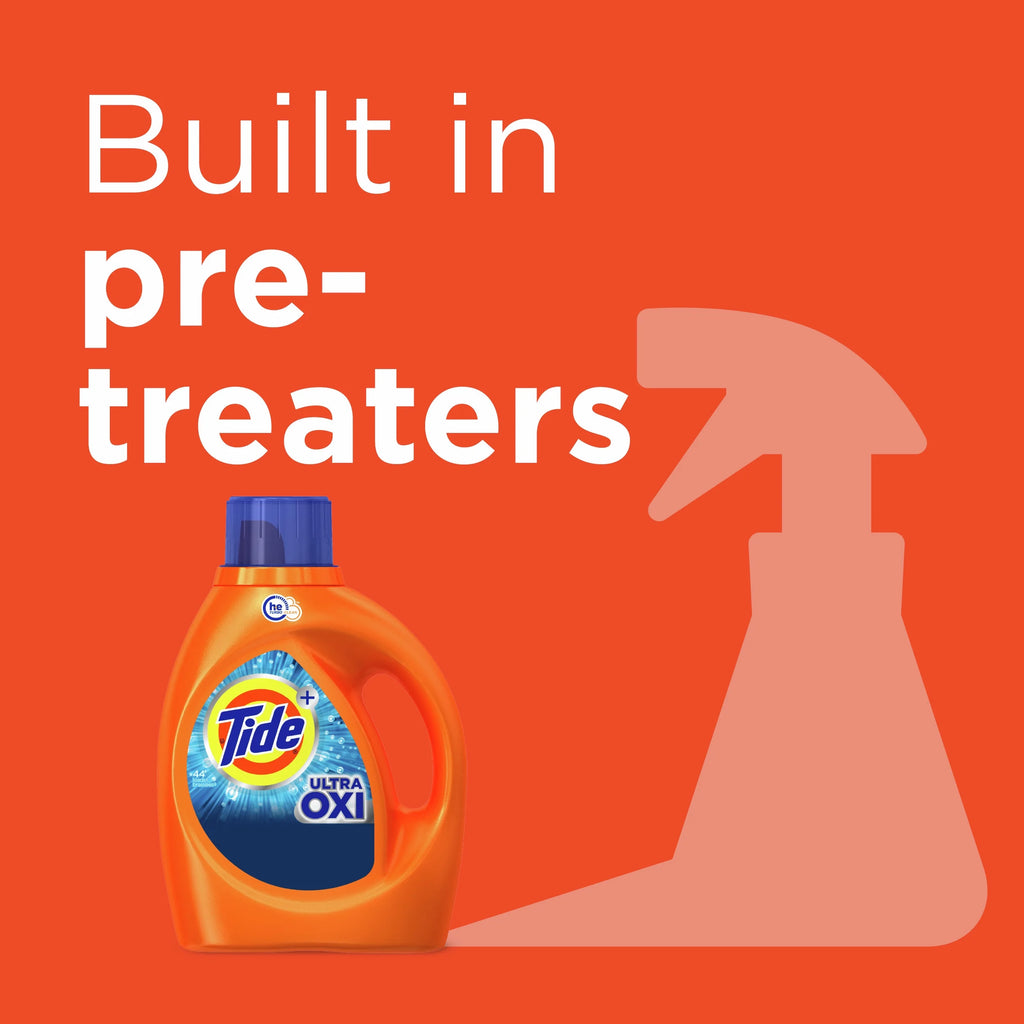 Ultra Oxi Liquid Laundry Detergent, HE Compatible, 84 Fl Oz, 59 Loads
