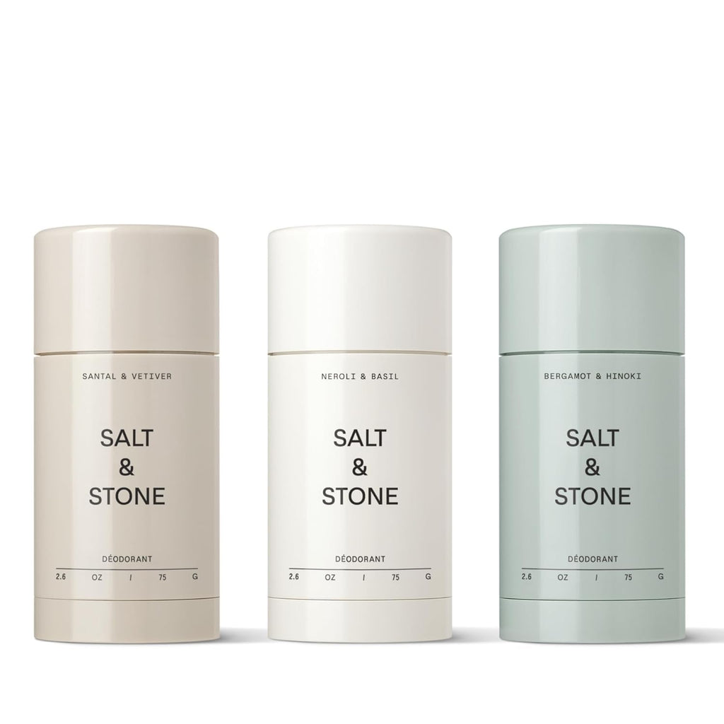 Aluminum Free Deodorant | Extra Strength 48 Hour Protection for Women & Men | Made with Seaweed Extracts, Niacinamide & Prebiotics | Trio Set