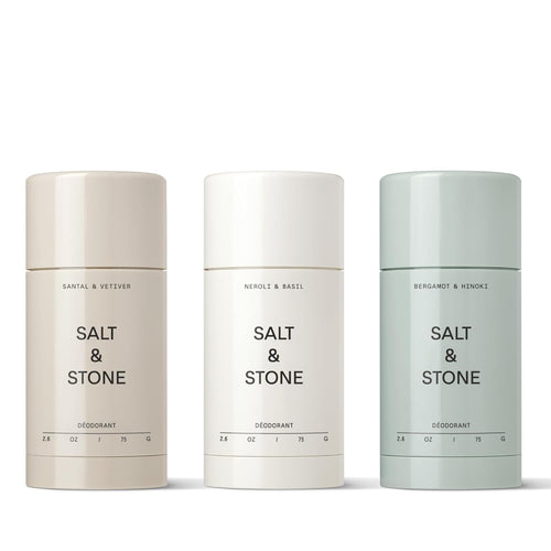 Aluminum Free Deodorant | Extra Strength 48 Hour Protection for Women & Men | Made with Seaweed Extracts, Niacinamide & Prebiotics | Trio Set