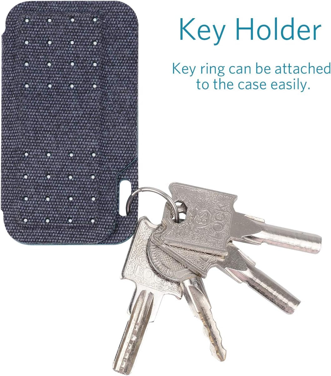 Carrying Case for Kardia Mobile EKG Monitor - Travel Kardia Case Fits in Pocket, Features Magnetic Closure to Keep Kardia Device Safe on the Go, NOT Fit Kardiamobile 6L,Dark Blue