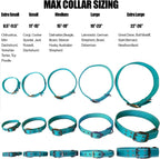 MAX Reflective Metal Buckle Dog Collar - We Donate a Collar to a Dog Rescue for Every Collar Sold (Large, Black)