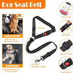 No Pull Dog Harness, Collar & Leash Set | Includes Dog Seat Belt, Collapsible Bowls & Poop Bag Dispenser. Ideal for Training, Walking, Hiking. Fits Small to Large Dogs(Black-L)