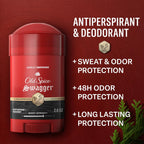 Sweat Defense Antiperspirant & Deodorant for Men, 24/7 Ultimate Sweat Protection, Long Lasting Scent, Soft Solid, Swagger with Cedarwood Scent, 2.6 Oz