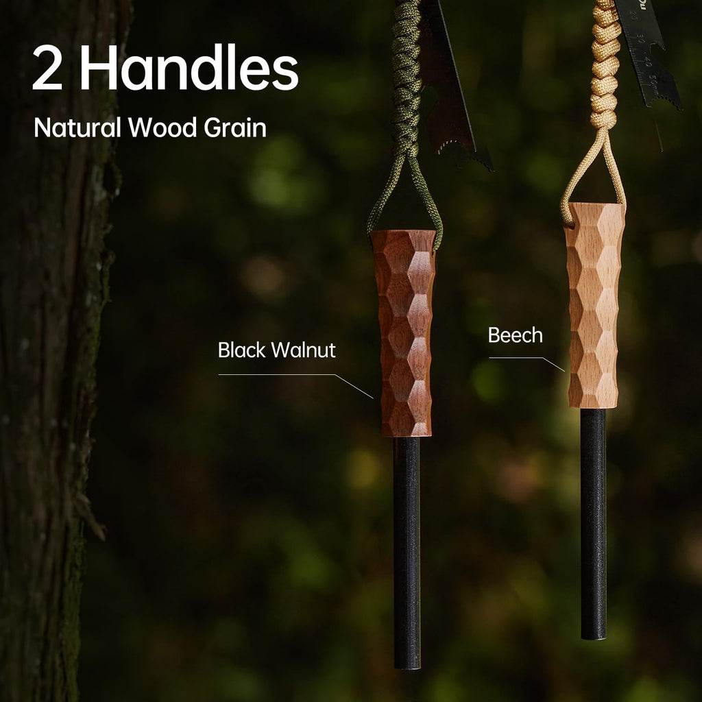 Ferro Rod Fire Starter, Survival Flint and Steel Fire Starter Kit for Hiking, Bushcraft,Camping Essentials Gear, Emergency Supplies - Ideal Gift for Explorers