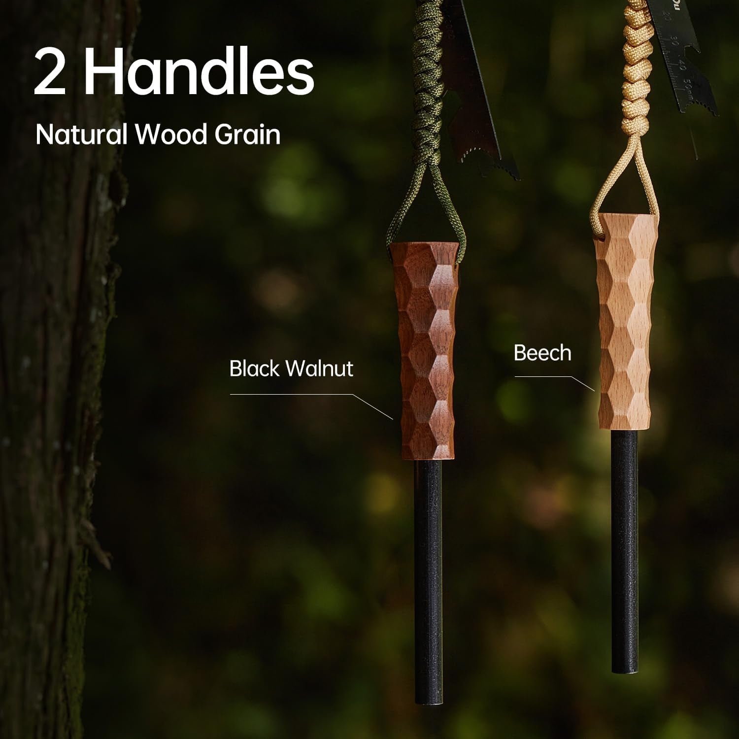 Ferro Rod Fire Starter, Survival Flint and Steel Fire Starter Kit for Hiking, Bushcraft,Camping Essentials Gear, Emergency Supplies - Ideal Gift for Explorers
