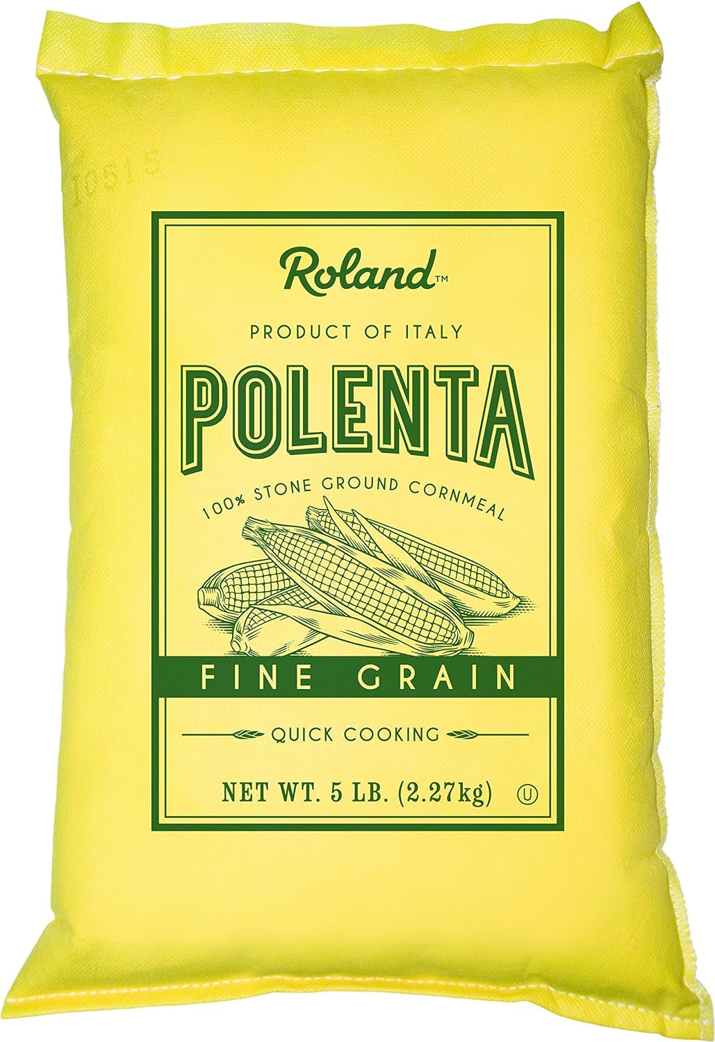 Fine Grain Yellow Polenta from Italy, 5 Lb Bag (72162)