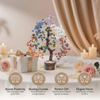 7 Chakra Tree of Life - Birthday Gifts for Women | Gem Tree | Meditation Room Decor Crystal Tree | Spiritual Room Decor | Birthday Gift for Women | 10 Inch 300 Beads