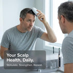 Electric Scalp Massager Brush, Vibrating, Detachable Heads
