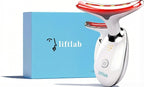 LED Face and Neck Massager – Liftlab 3-In-1 Beauty Sculptor with Red, Blue and Green Light Modes – At-Home Skincare Tool with Vibration Massage and Improved Battery