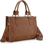 Tote Bag for Women Western Tooling Handbags Embroidered Concho Crossbody