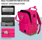 Small Carry on Travel Backpack with USB Charging Port, Lightweight Water Resistant Mini Carry-On Backpack for Men Women, Compact Personal Everyday Backpack,Rose