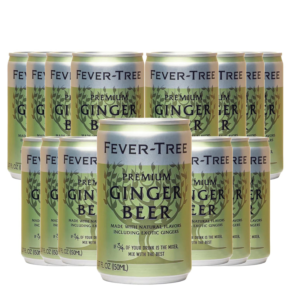 Fever Tree Premium Ginger Beer - Premium Quality Mixer and Soda - Refreshing Beverage for Cocktails & Mocktails 150Ml Bottle