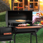 30-In W Black Barrel Charcoal Grill