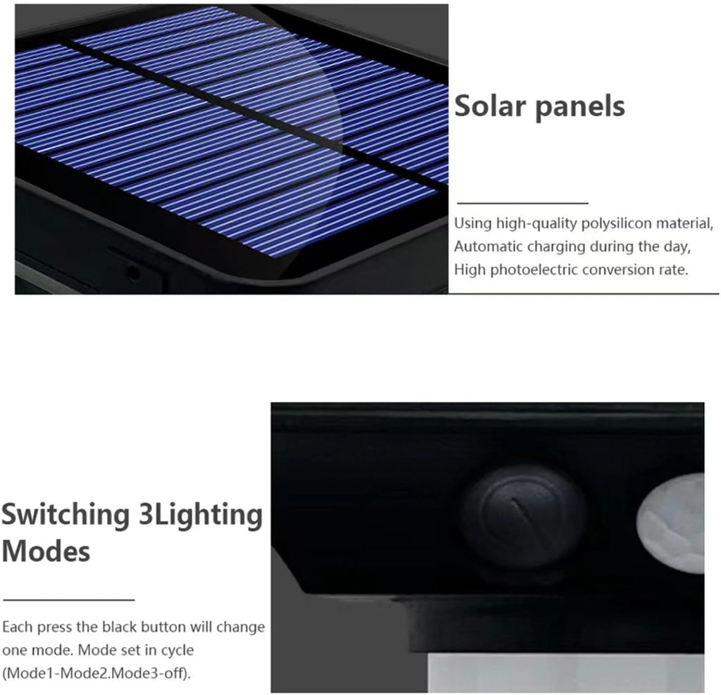 Solar Landscape Spotlight, 4 Pack IP65 Waterproof Outdoor Garden Solar Powered Pathway Light Motion Sensor Path Lighting for Yard, Patio, Pathway